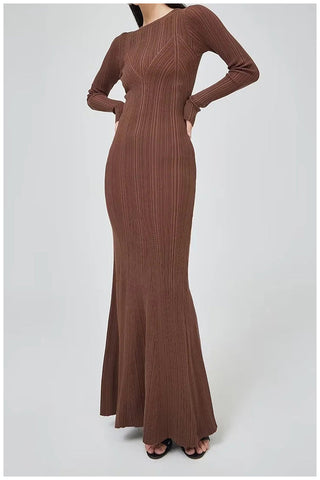 Knit fishtail dress