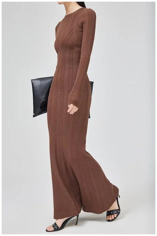 Knit fishtail dress