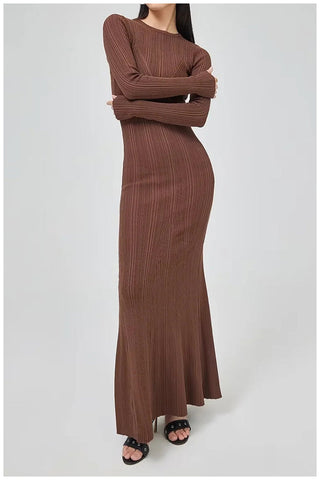 Knit fishtail dress