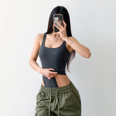 Chest pad jumpsuit