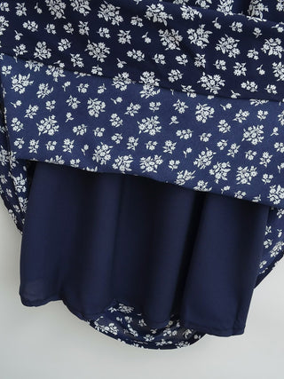 V-back floral dress