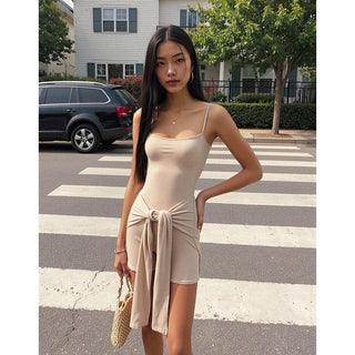 Waist strap jumpsuit