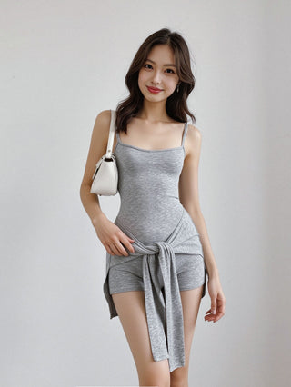 Waist strap jumpsuit