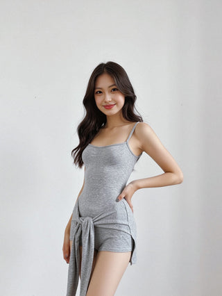 Waist strap jumpsuit