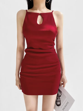 Hollow camisole dress