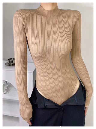 Half turtleneck jumpsuit Top