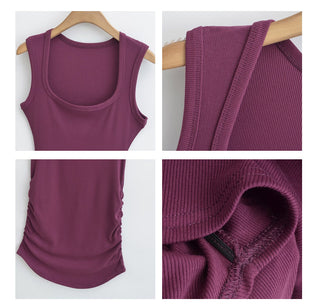 Pleated sheath skirt Top