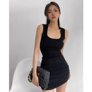 Pleated sheath skirt Top