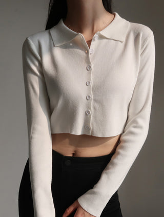Small lapel knitwear bottoming loose top
