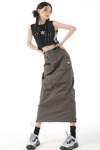 detachable Low Waist long skirt