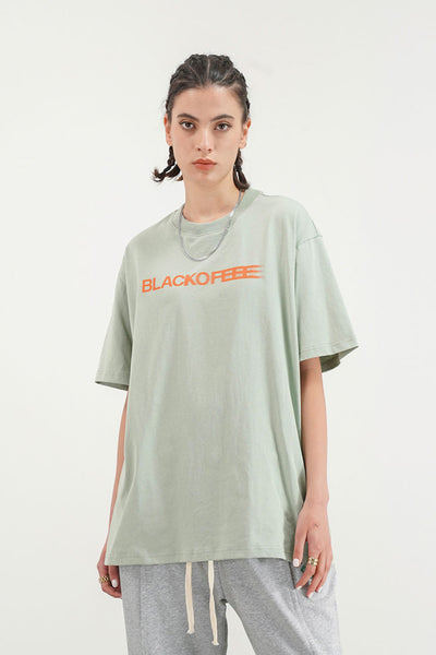 Loose fit printed cotton T-shirt