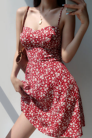 Slim Waist Bandage Short Skirt Holiday Dress