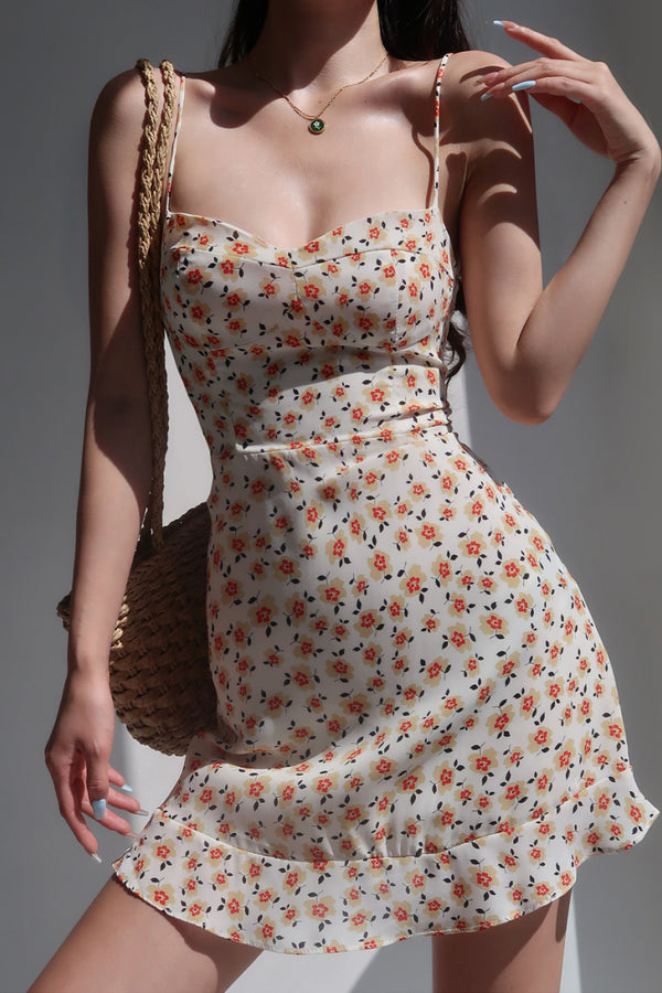 Slim high waist short skirt holiday dress