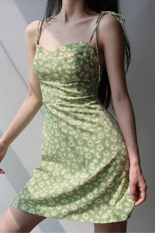 Summer daisy print dress