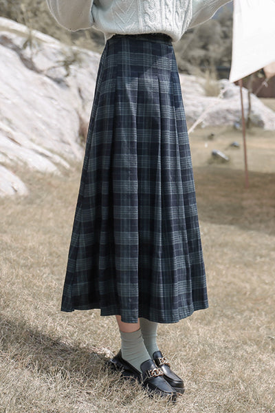 Retro Plaid Skirt