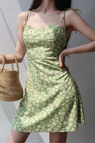Summer daisy print dress
