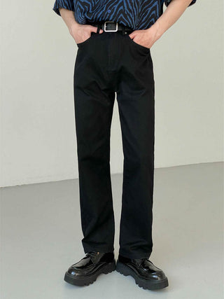 Washed Cotton Casual Loose Fit Jeans
