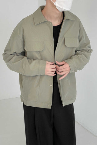 Thin Lapel Casual Shirt Jacket