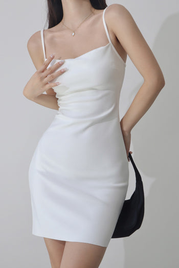 slim fit retro waist slim suspender dress
