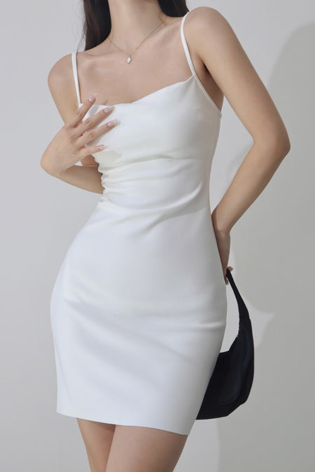 slim fit retro waist slim suspender dress