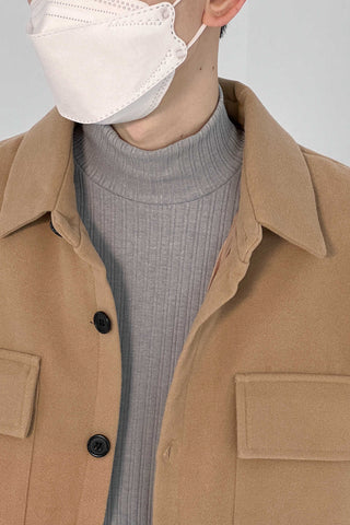 Woolen loose fit Shirt Jacket