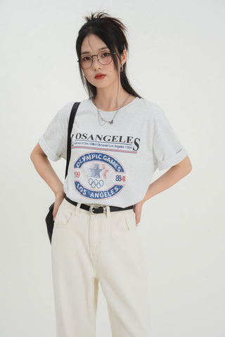 Vintage Print Short Sleeve T-shirt