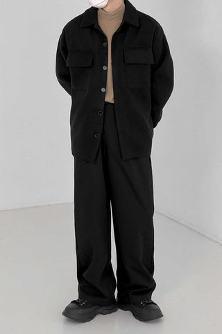 Woolen loose fit Shirt Jacket