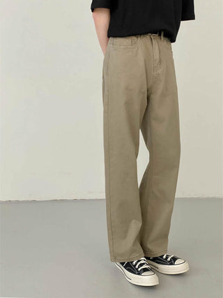 Washed Cotton Casual Loose Fit Jeans