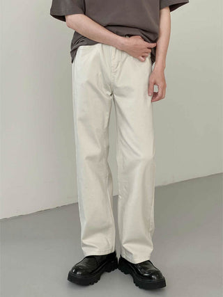 Washed Cotton Casual Loose Fit Jeans