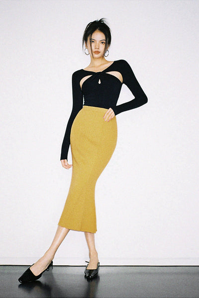 wool woven mermaid skirt