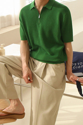 half zipper t-shirt