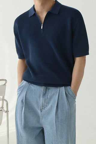 half zipper t-shirt