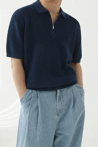 half zipper t-shirt