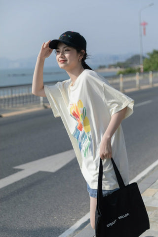 Loose Pure Cotton cool art T-Shirt