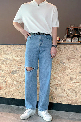 loose cuban polo t-shirt