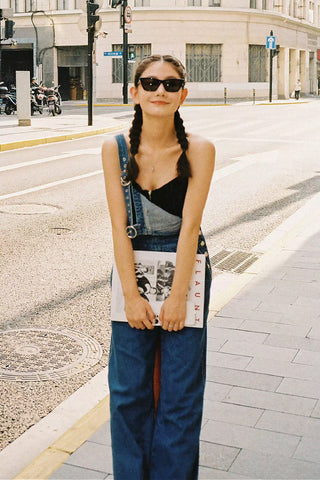 denim retro overall