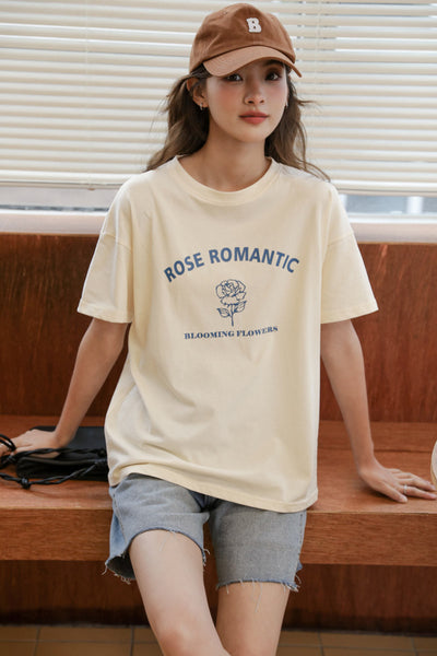 loose pure cotton T-shirt