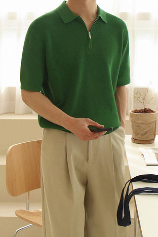 half zipper t-shirt