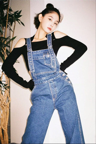 denim retro overall