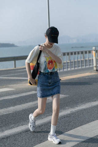 Loose Pure Cotton cool art T-Shirt