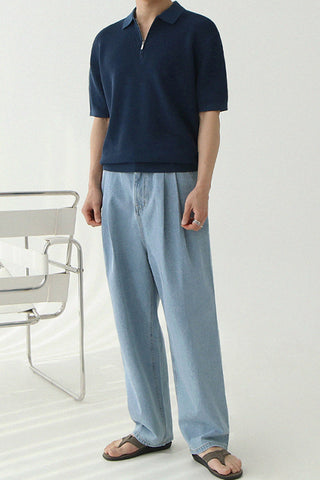 half zipper t-shirt