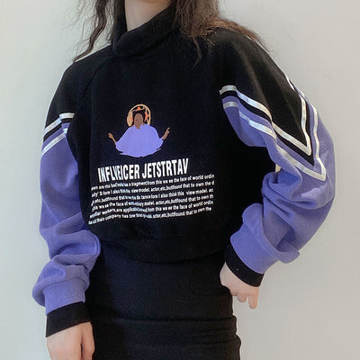 Winter High-Neck Loose Pullover Top