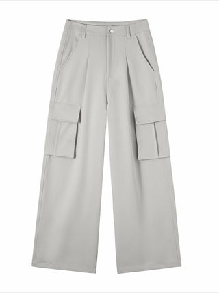 High-Waist Straight Cargo Pants