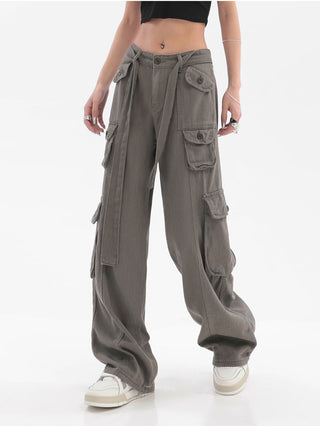 High Waist Multi-Pocket Cargo Pants