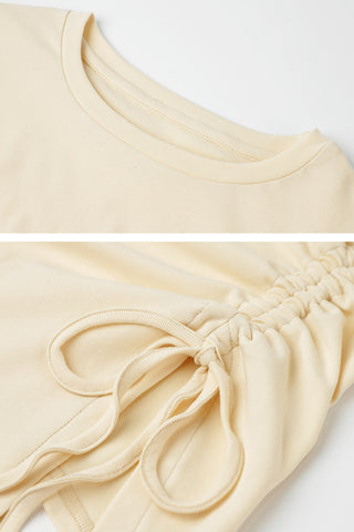 Drawstring Long-Sleeved Shirt