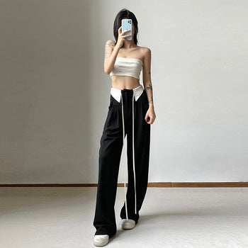 Retro Street High Waist Loose Pants