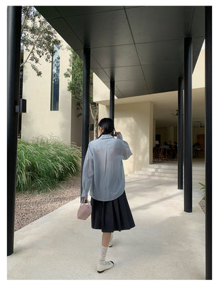 Pleated Midi Skirt