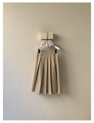 Pleated Midi Skirt