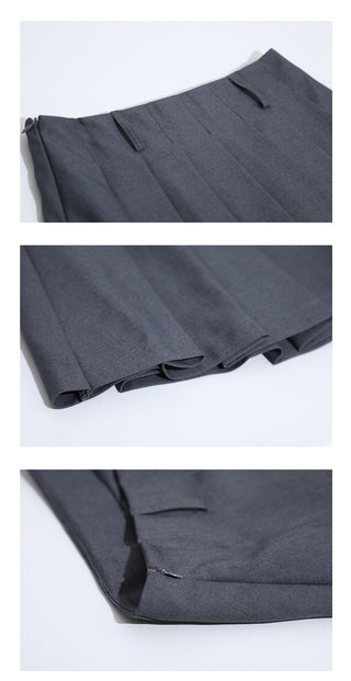 Pleated Midi Skirt