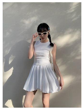 Knitted Pettiskirt short dress